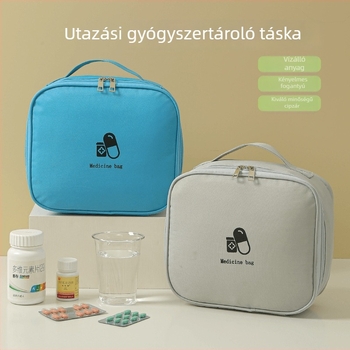 Utazáshoz hordozható gyógyszer-tároló táska