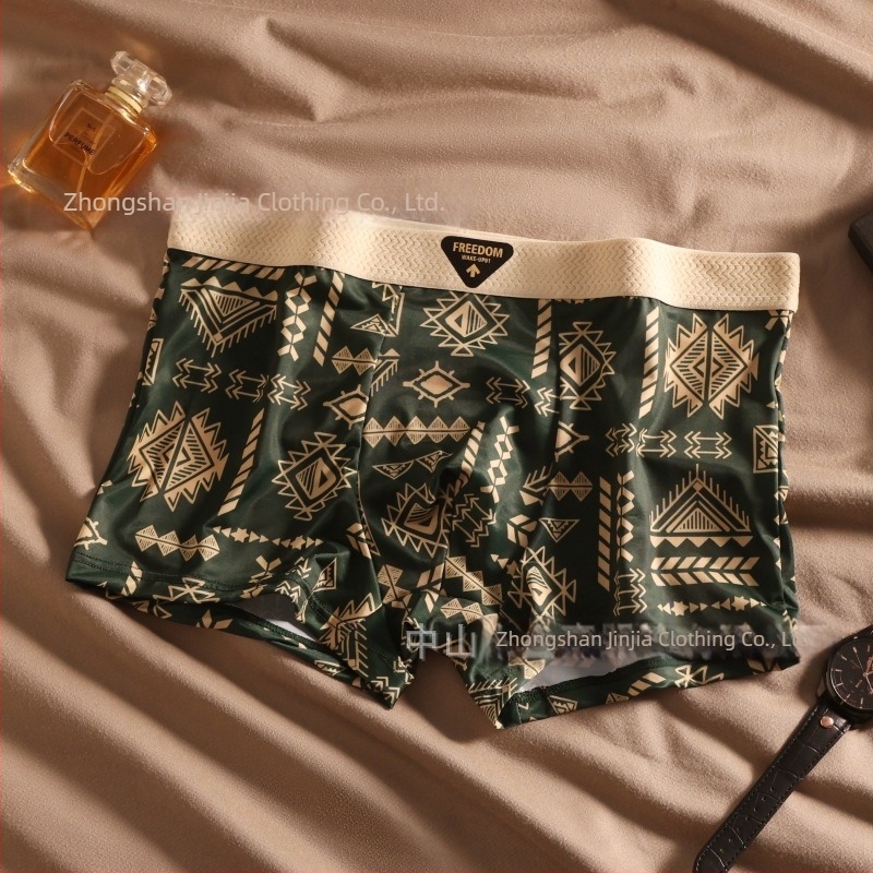 Férfi Ice Silk boxeralsó, lélegző és antibakteriális