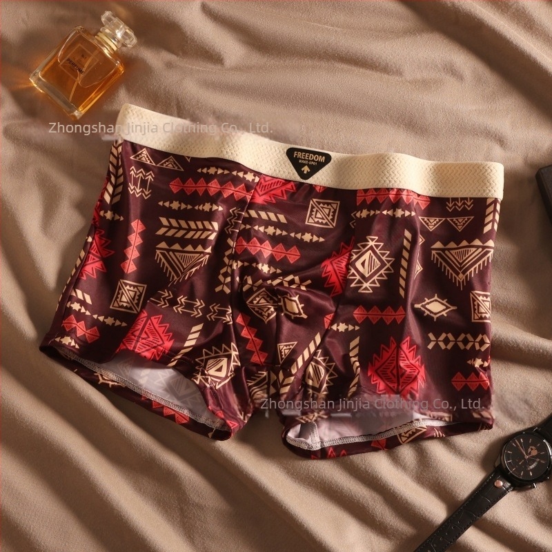Férfi Ice Silk boxeralsó, lélegző és antibakteriális
