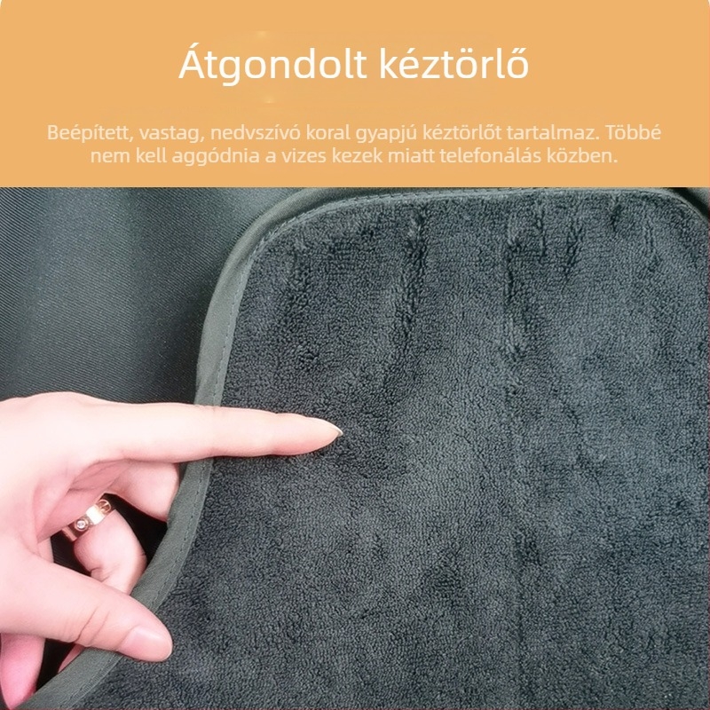 Vastagított vízálló és olajálló ujjatlan konyhai kötény állítható kötőkkel