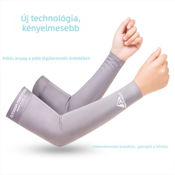 Uniszex UV-karvédő Ice Silk anyagból, napsugárzás elleni védelem, hűsítő nyári viselet vezetéshez