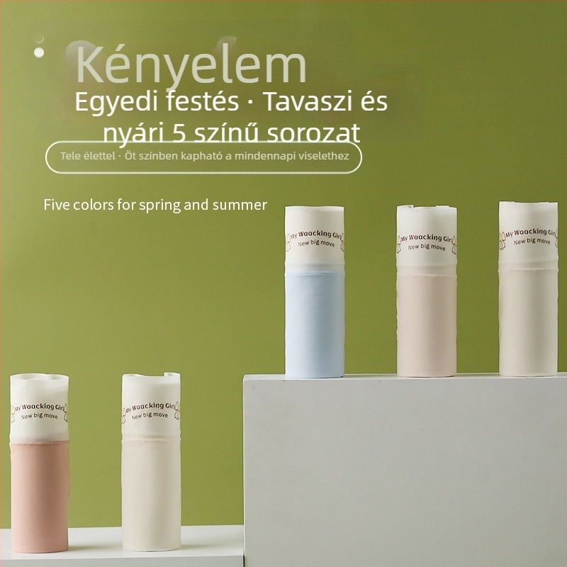 Női magas derekú alsónemű masnival, lélegző ice-silk anyag