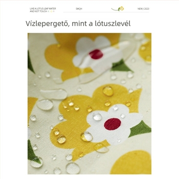 Ujjakkal ellátott pamut konyhai kötény, könnyű, testhezálló fazon, virágos mintával