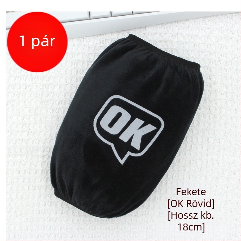 Púpos plüss karvédők őszi-téli időszakra, rövid, uniszex, szennyeződés elleni