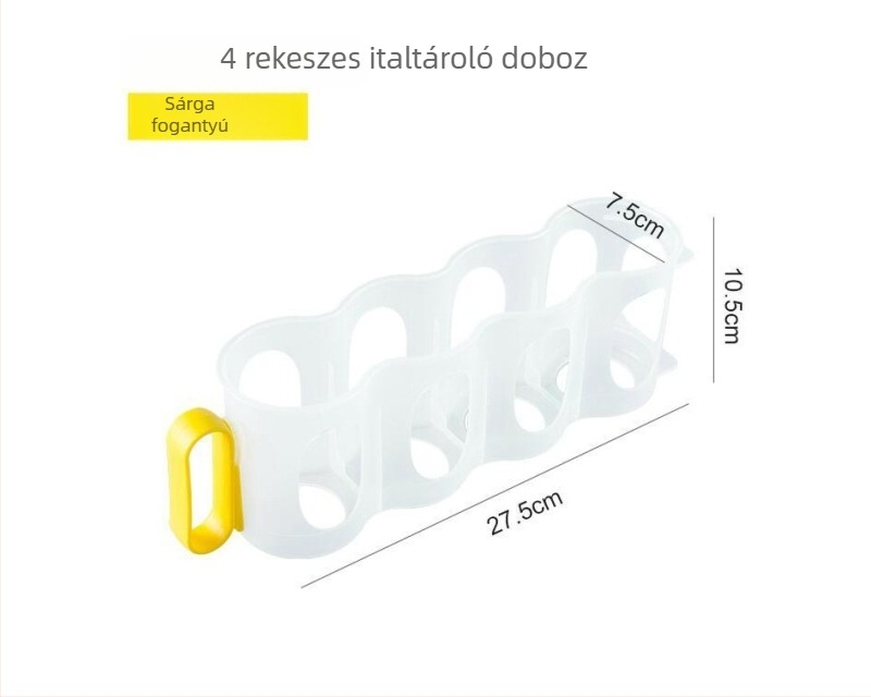 Műanyag függőleges sörös dobozok tárolója konyhába és hűtőbe