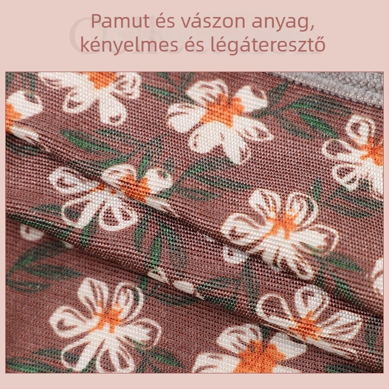 Napraforgó mintás, ujjatlan fél kötény nőknek, konyhai használatra, foltálló, nagy zseb