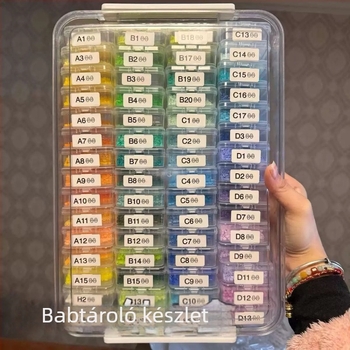 Átlátszó, nagy kapacitású, téglalap alakú tároló doboz gyöngyökért, körömdíszítéshez, ékszerekhez és dokumentumokhoz