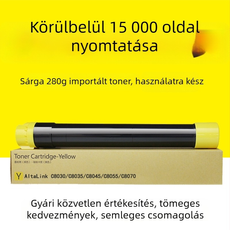 Xerox C8070 kompatibil por tonerkazetta C8045, C8035 színes toner C8055, tintapatron C8030 – eredeti minőség