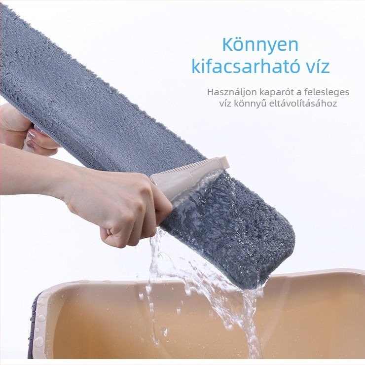 Alumíniumötvözetű lapos felmosórongy – csere, kéz nélküli tisztítás, ragasztó fej tartozék
