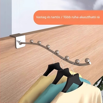 Rozsdamentes acél ablakvédő rács ruhaszárítóval és cipőállvánnyal