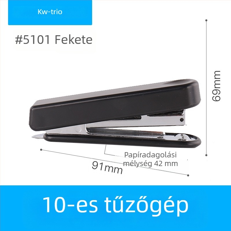 5101 Mini aranyos hüvelykujjnyomásos tűzőgép, 10 oldal kötéséhez – iskolai írószerek