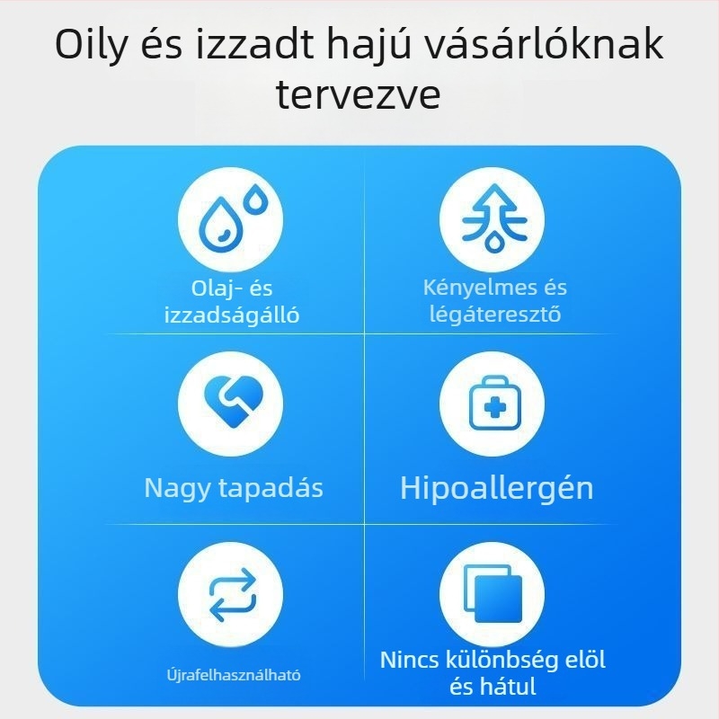 Kétoldalas parókaszalag – vízálló és izzadtságálló, hajhosszabbításhoz