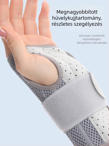 Csukló immobilizáló hevederekkel és dupla alumínium lemezes támasztással