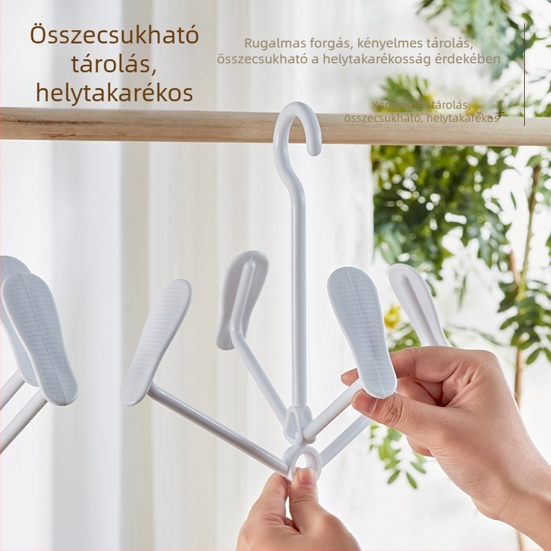 Többcélú cipőszárító állvány szélvédett kivitelben, forgatható és halmozható, erkélyre