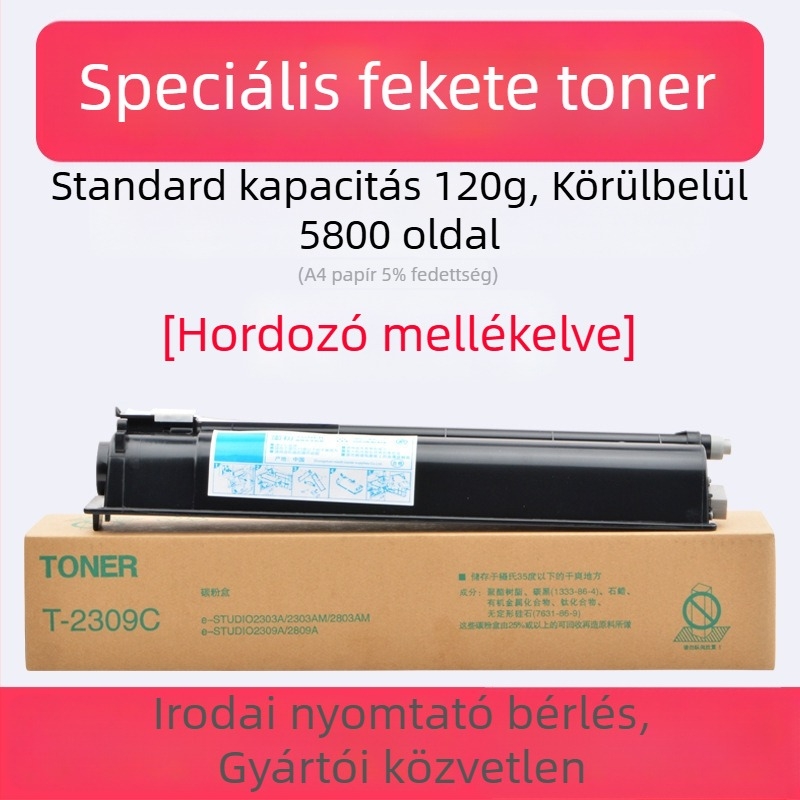Toshiba T2309B fekete toner kazetta 2809, 2303 és 2803