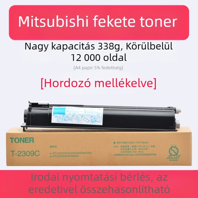 Toshiba T2309B fekete toner kazetta 2809, 2303 és 2803