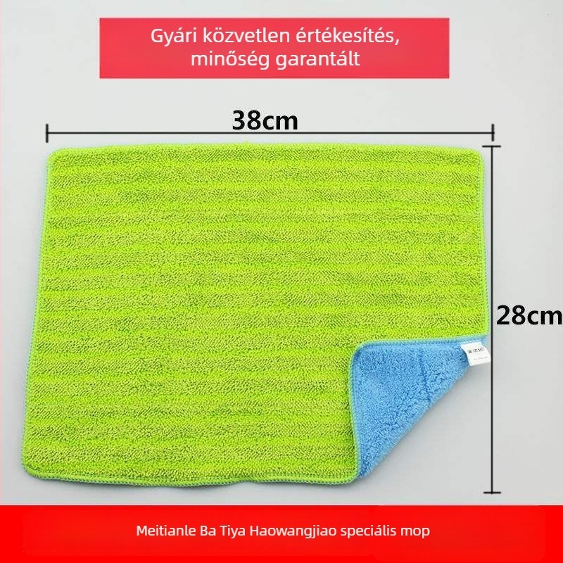 Lapos mopfej klipszhez rögzített – csere kendővel, nedves és száraz tisztításhoz
