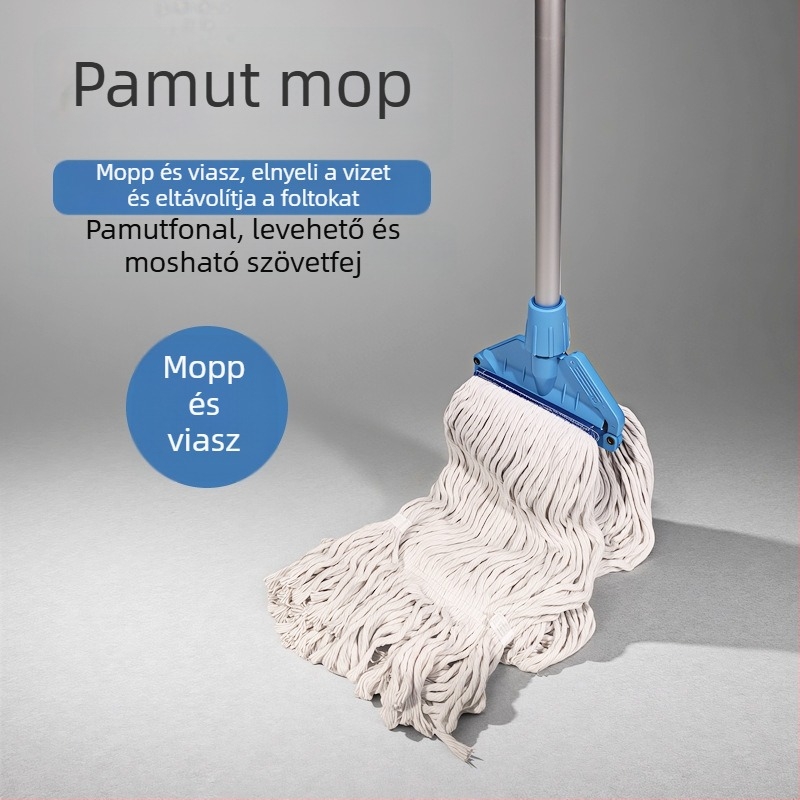 Aodo pamutfonalas felmosó, levehető és mosható fejjel, függőleges padlófelmosó fa padlókhoz, nedvszívó