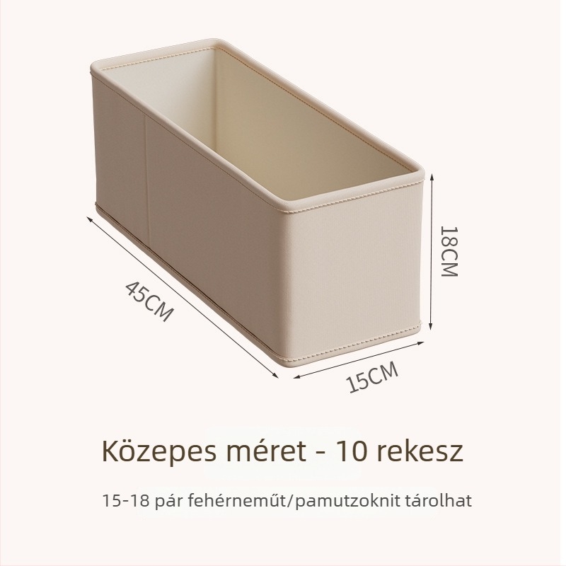 Összecsukható gardróbrendező rekeszekkel, fehérnemű és ruházat számára, keskeny résekhez