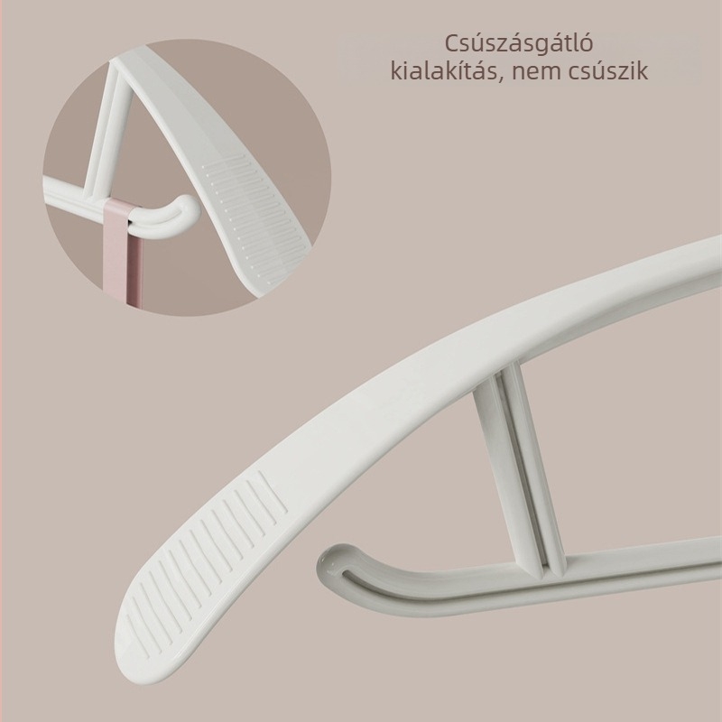 Csúszásmentes csattal ellátott ruhafogas, balkonra rögzített, nehéz ruhákhoz