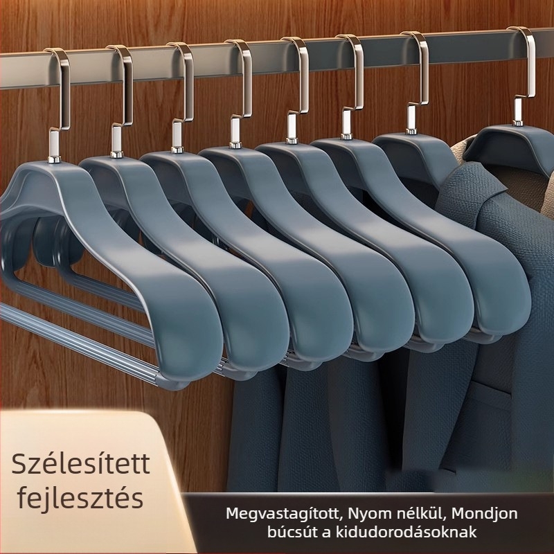 Youqin otthoni ruhatartó vállvédővel, öltönyök és kabátok számára, vastagított, nyom nélkül