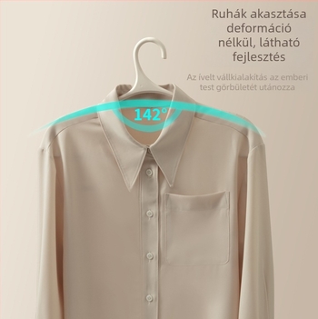 Otthoni ruhatartó, vállak nyom nélküli kialakítás, kiemelkedés nélkül, ruhaszárító állvány kollégiumi használatra