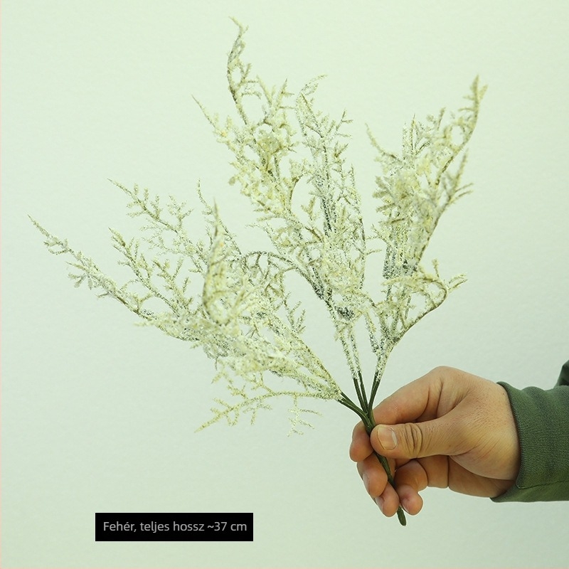 Mesterséges Lover Grass és Juniper kézzel kötött virágcsokor, otthoni dekorációhoz és esküvői díszítéshez