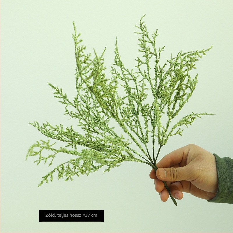 Mesterséges Lover Grass és Juniper kézzel kötött virágcsokor, otthoni dekorációhoz és esküvői díszítéshez