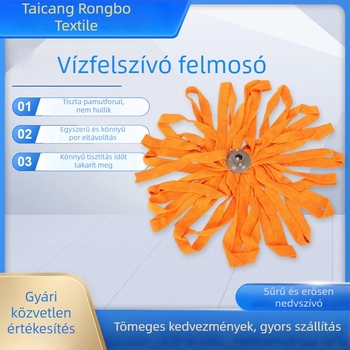 2025 új mikroszálas felmosófej padlóhoz, kézmosás nélkül használható, nedvszívó és tartós