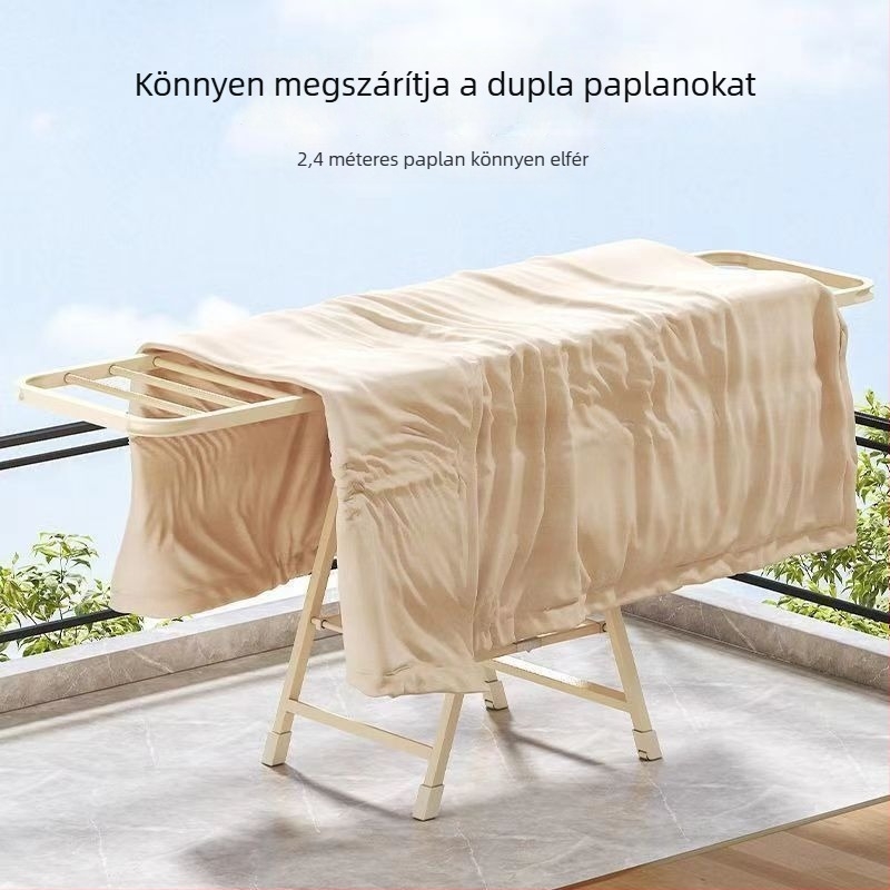 Összecsukható ruhaszárító állvány, szabadon álló, erkélyre vagy hálószobába, beltéri használatra, ideális babaruhákhoz