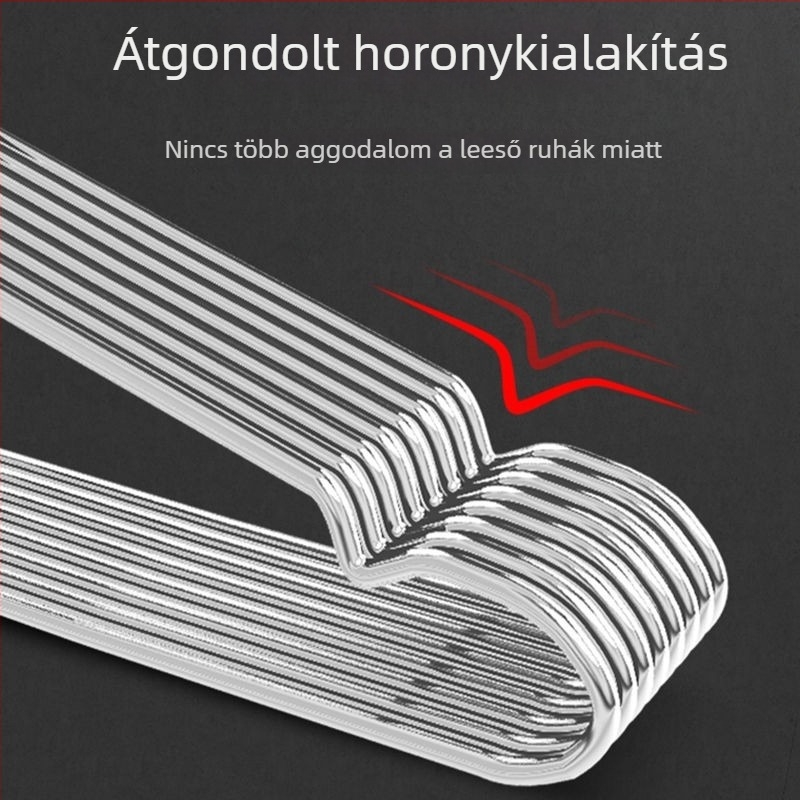 304 rozsdamentes acél ruhaszárító fogas, tömör kivitel, erkélyre, csúszásmentes