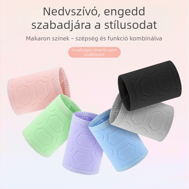 Egyszínű sport csuklóvédő kosárlabda, röplabda és tollaslabda számára – légáteresztő, izzadságszívó, uniszex, nylonból