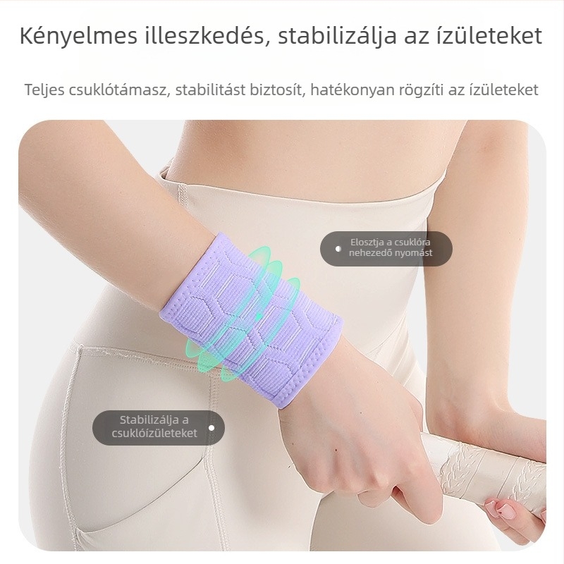Egyszínű sport csuklóvédő kosárlabda, röplabda és tollaslabda számára – légáteresztő, izzadságszívó, uniszex, nylonból