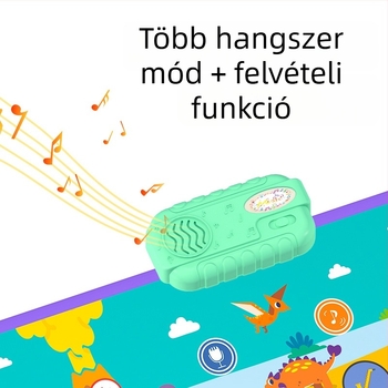 Többfunkciós zongorás zenés szőnyeg korai neveléshez, szülő-gyermek játék, tánc szőnyeg és pedálos zongora játék