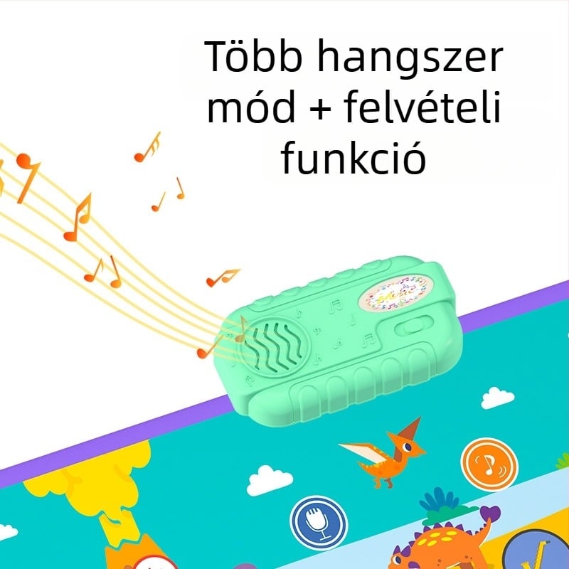 Többfunkciós zongorás zenés szőnyeg korai neveléshez, szülő-gyermek játék, tánc szőnyeg és pedálos zongora játék