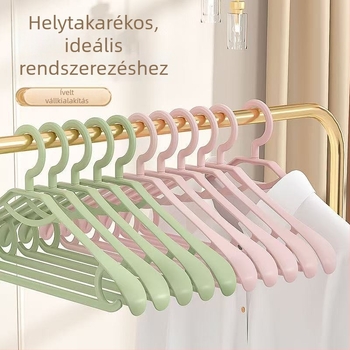Csúszásmentes ruhakasztó hálószobára, vastagított és széles vállú, otthoni használatra