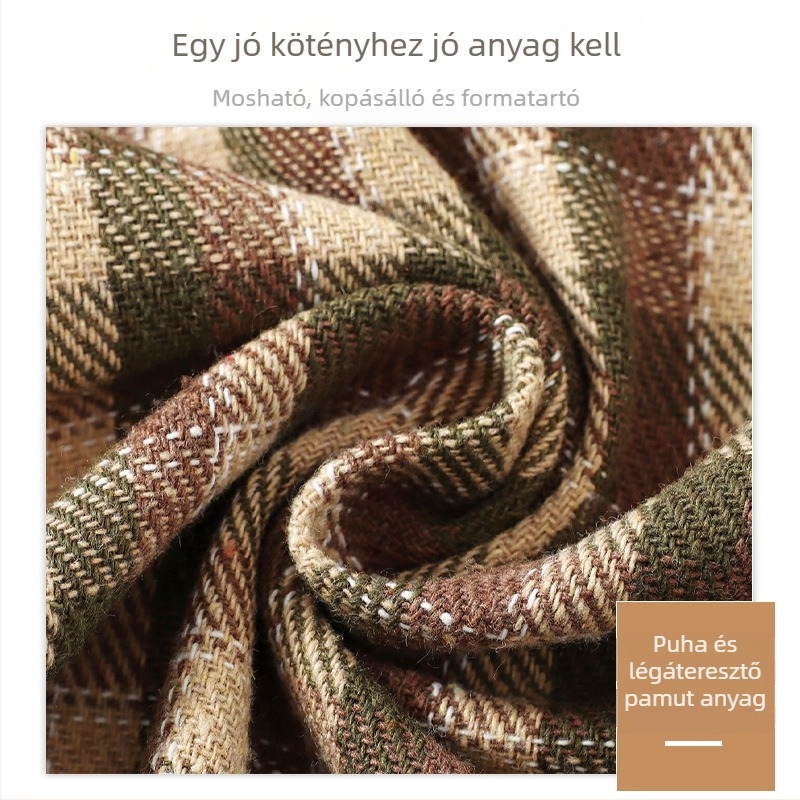 Női pamut kockás kötény ujjatlan, otthoni konyhai főzéshez, téli 2026 modell, stílusos és prémium