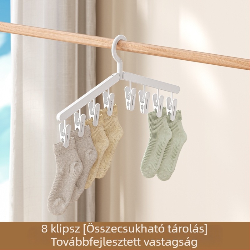 Bow dear Többfunkciós szárítórács zoknik és fehérneműk számára – szélálló, otthoni erkélyre és utazáshoz
