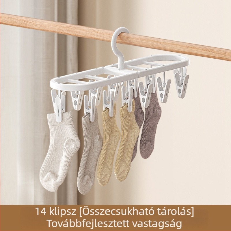 Bow dear Többfunkciós szárítórács zoknik és fehérneműk számára – szélálló, otthoni erkélyre és utazáshoz