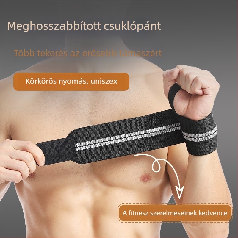 Súlyemeléshez csuklóvédők és rúd edzéséhez – hosszított támogatás férfiaknak, testépítés