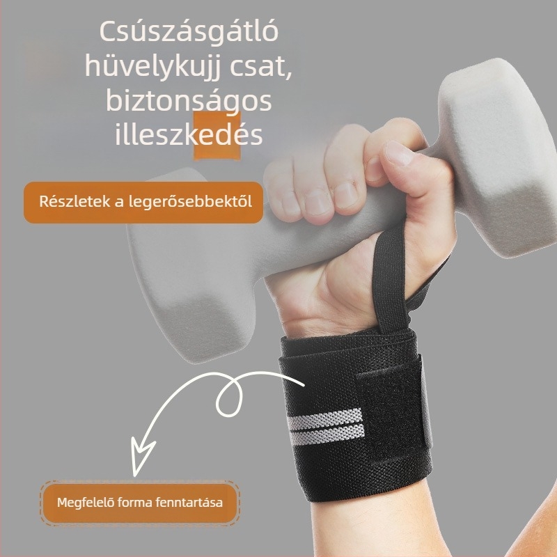 Súlyemeléshez csuklóvédők és rúd edzéséhez – hosszított támogatás férfiaknak, testépítés