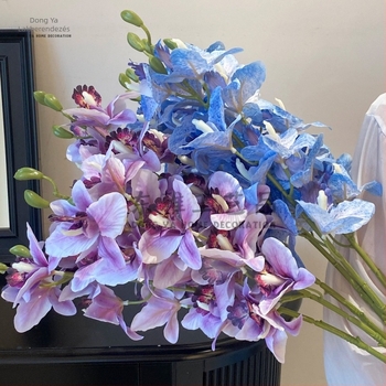 Mesterséges Phalaenopsis selyemorchidea otthoni dekorációhoz, esküvőkhöz és rendezvényekhez