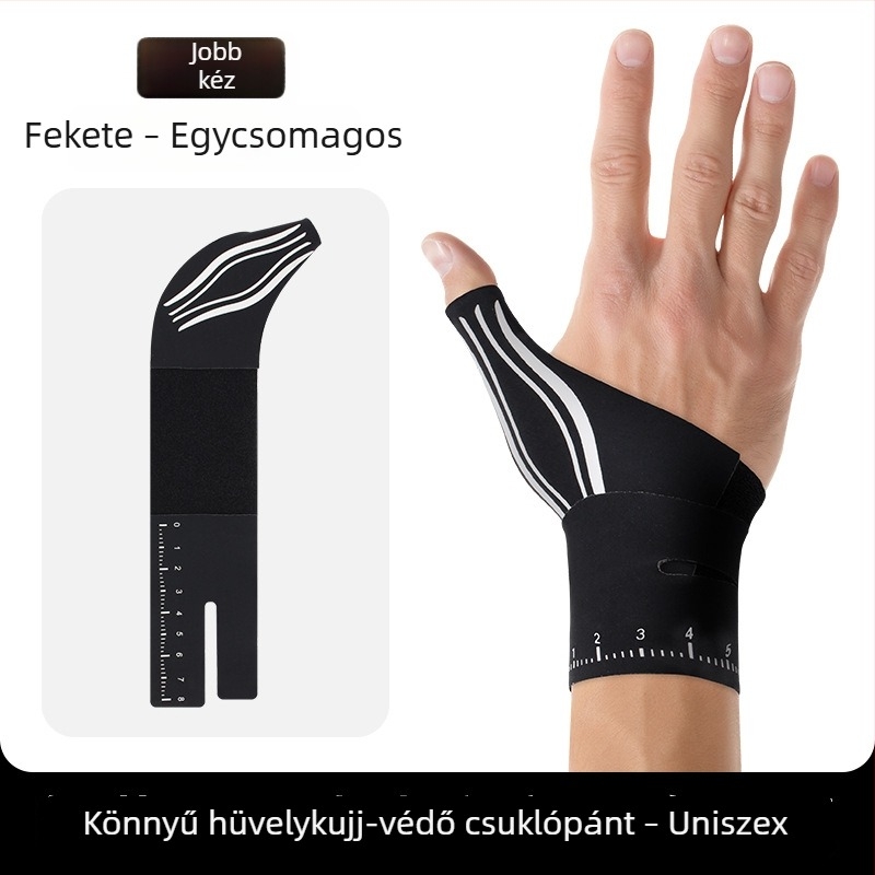Könnyű kompressziós hüvelykujj- és csuklóvédő, uniszex, védelem a ficamok ellen és inak támogatása