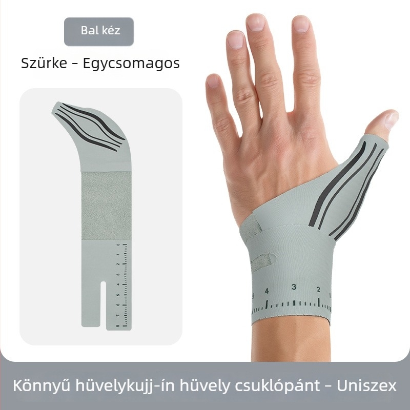 Könnyű kompressziós hüvelykujj- és csuklóvédő, uniszex, védelem a ficamok ellen és inak támogatása