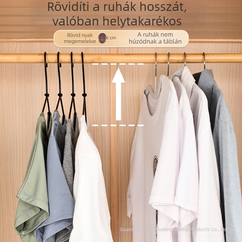Bőrbarát ruhavállfa, ultra vékony, helytakarékos, gumírozott felülettel, csúszásmentes, nem hagy foltot a ruhákon