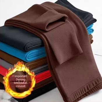 Férfi termál leggings, középmagas derekú, kétoldalas velúr bélés, karcsú szabás, hőszigetelő alapréteg