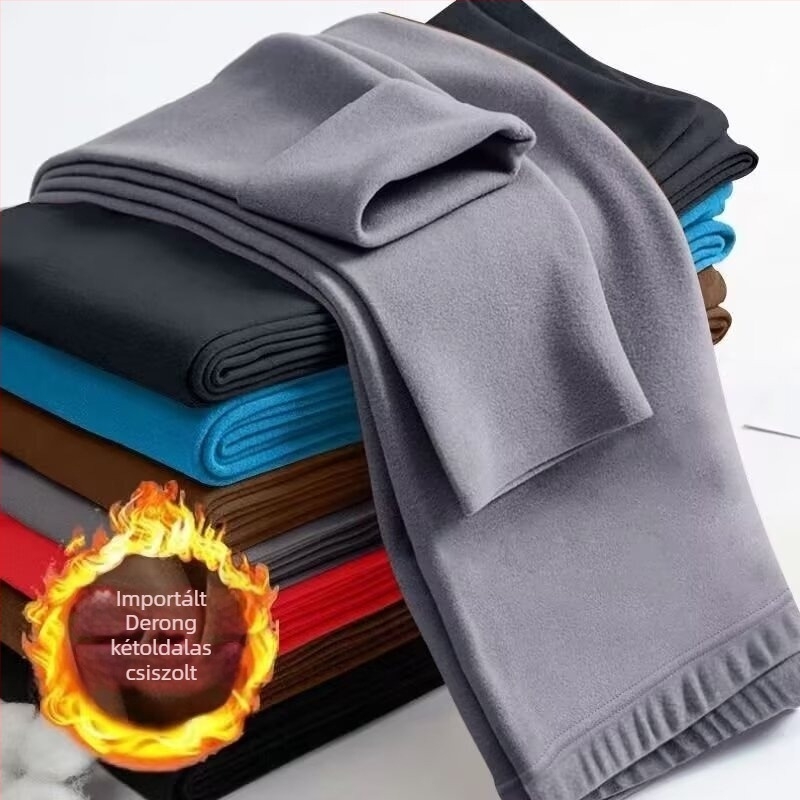 Férfi termál leggings, középmagas derekú, kétoldalas velúr bélés, karcsú szabás, hőszigetelő alapréteg