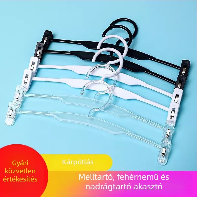 Műanyag melltartóakasztó lágy gumi klipszekkel