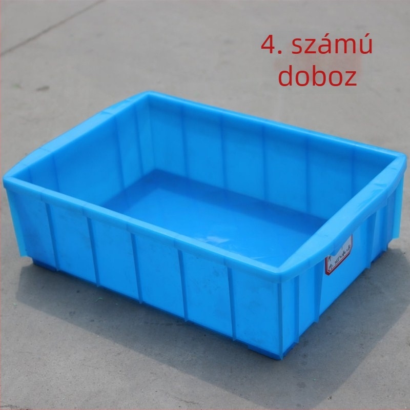 4-es számú alkatrész doboz, műanyag tároló doboz, ajándék doboz, három színben: piros, sárga, kék