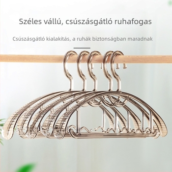 Átlátszó ruhakasztó széles vállú, varrats nélküli dizájn, vastagabb kivitel, csúszásmentes, háztartási használatra